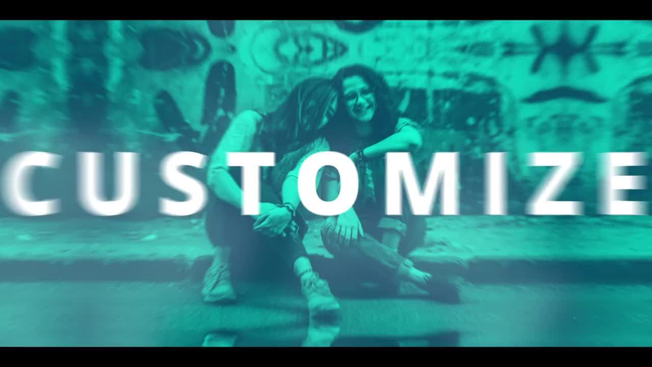 快速简约时尚文本动画过渡效果素材库精选AE模板