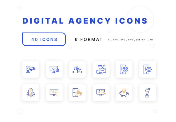 素材库下午茶：常用的设计行业图标素材下载[Sketch,AI]