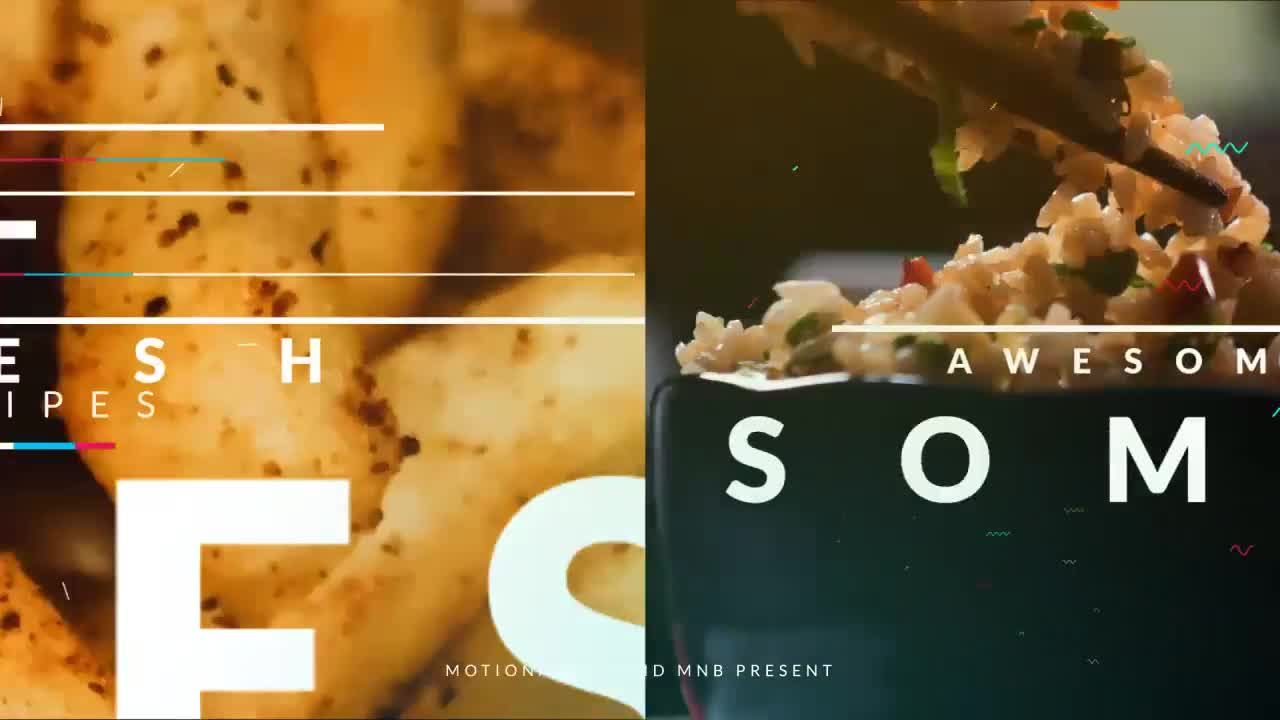 动态食物开瓶器素材库精选AE模板