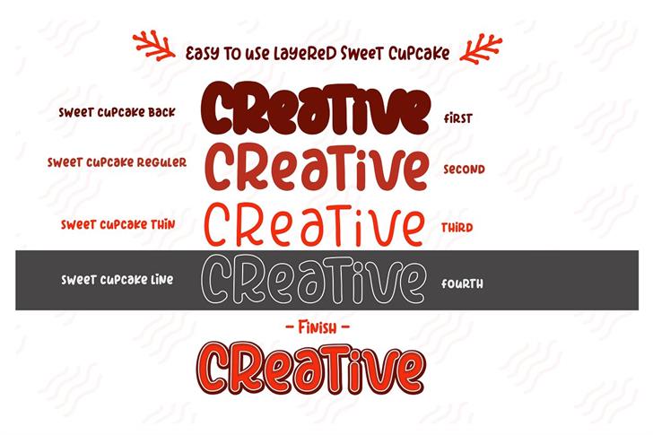 Sweet Cupcake Demo font插图8