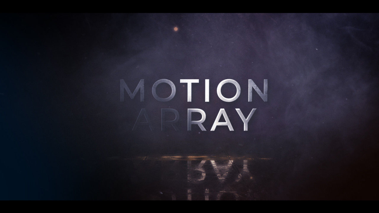 黑暗动态烟雾特效动画标题字幕展示素材库精选AE模板