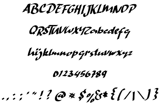 Hand Strike font插图1 Hand Strike font插图1