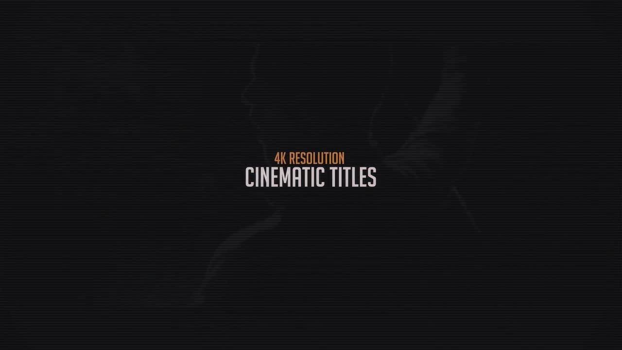 10个不同电影标题素材库精选AE模板