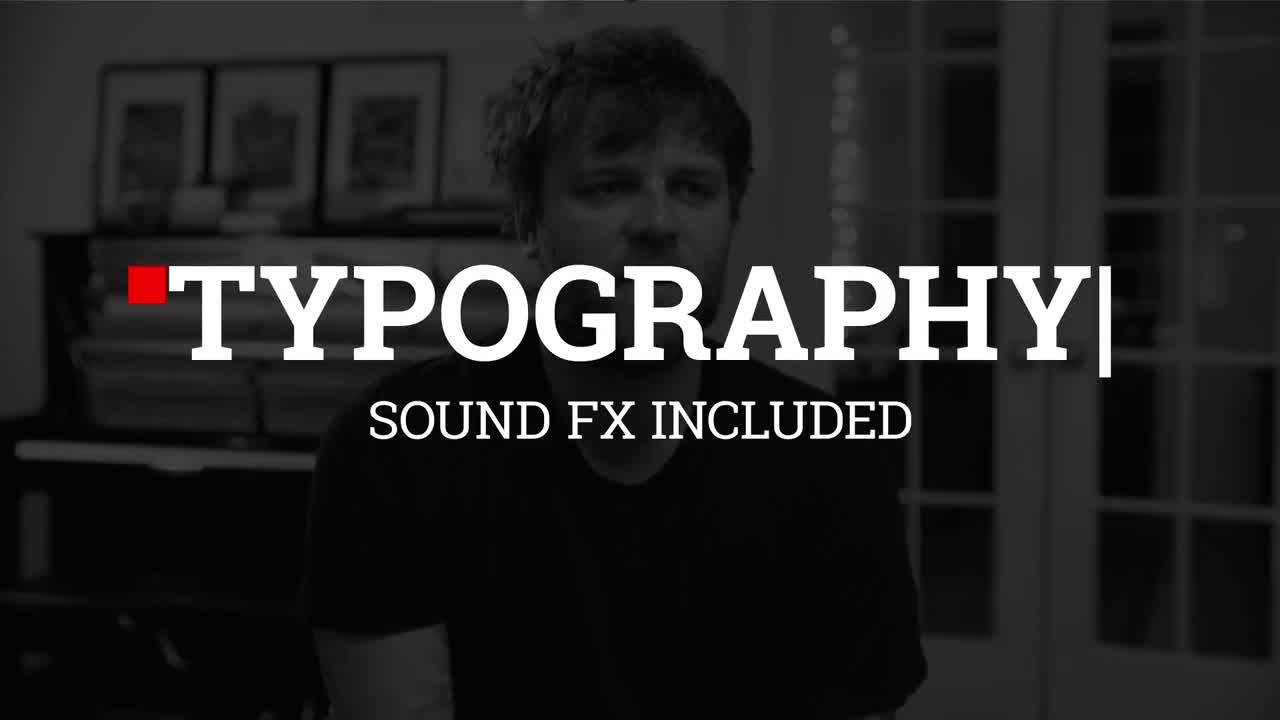 8个场景的印刷术素材库精选AE模板