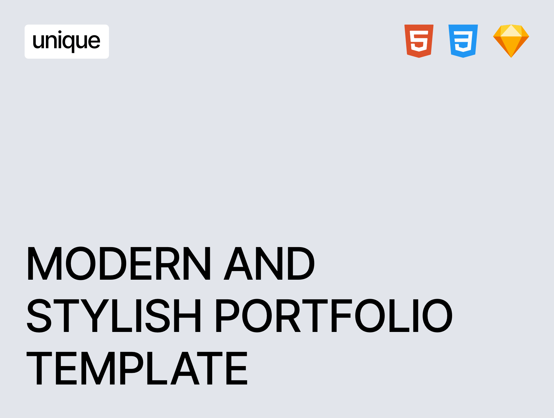 素材库下午茶：个人作品集响应式网站设计模板素材库精选插图