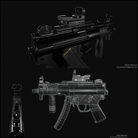 Hk Mp5k步枪素材之家精选3D模型