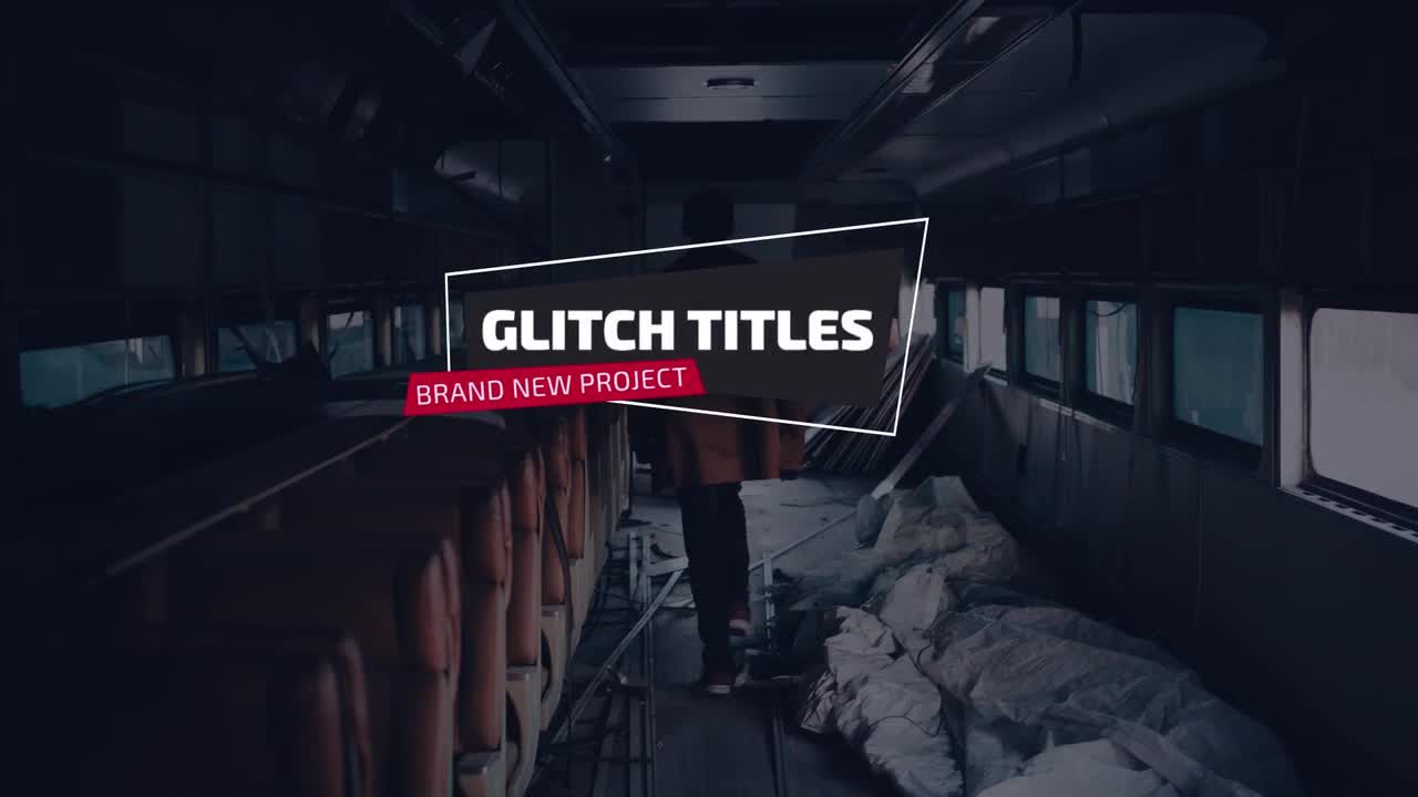 现代动态小故障标题字幕介绍素材库推荐PR模板