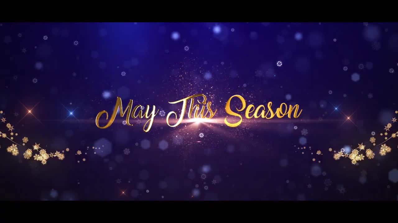 明亮华丽创意的圣诞节闪耀标题素材库精选AE模板