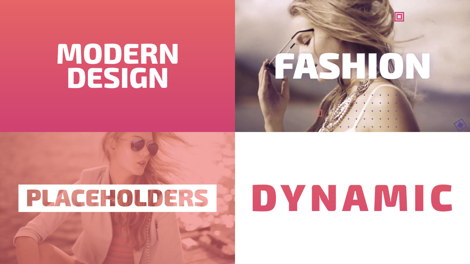 简单文本动画时尚过渡活动开场素材库精选AE模板