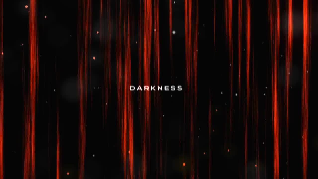 现代黑暗发光金属logo展示视频素材库推荐PR模板