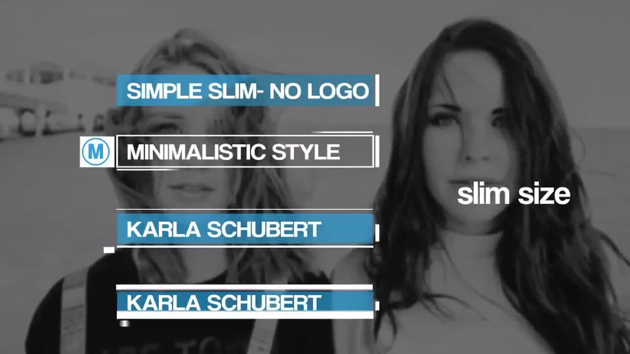 16个独特的字幕条标题动画素材库精选AE模板Easy Lower Thirds