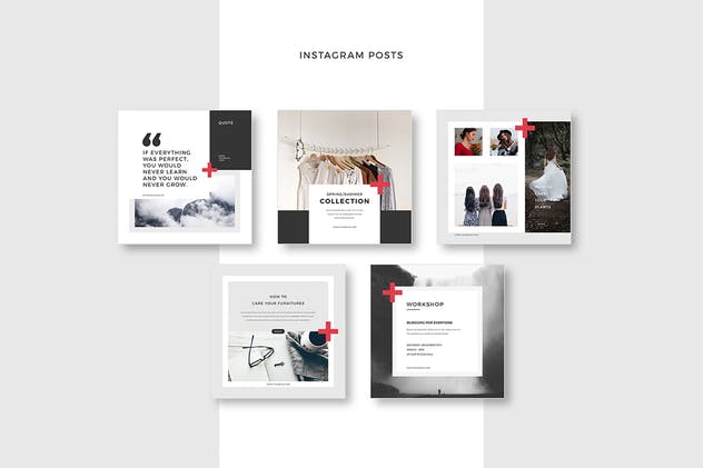 社交媒体跨平台贴图模板素材库精选合集v3 Social Media Pack Vol. 3插图(2)