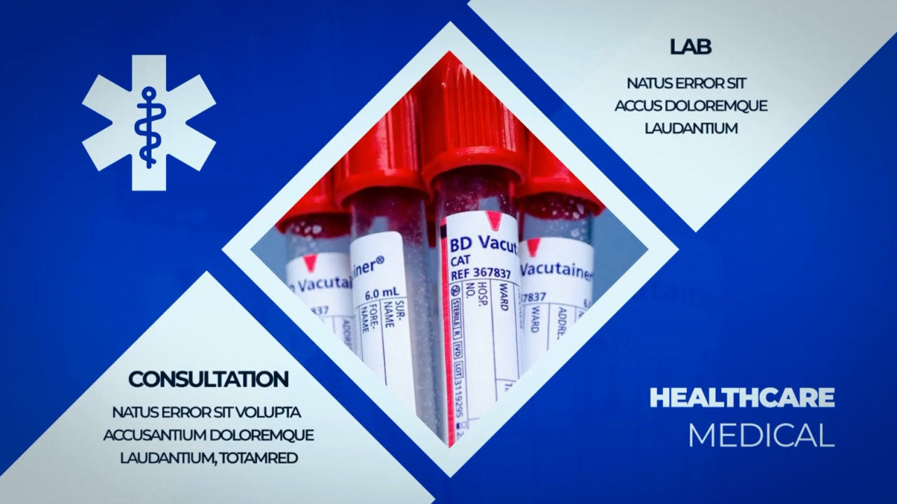 现代医疗幻灯片演示素材库精选AE模板