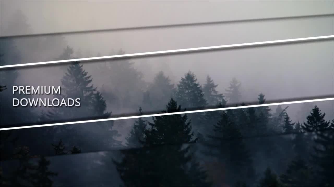 笔画视差效果动画幻灯片素材库精选AE模板