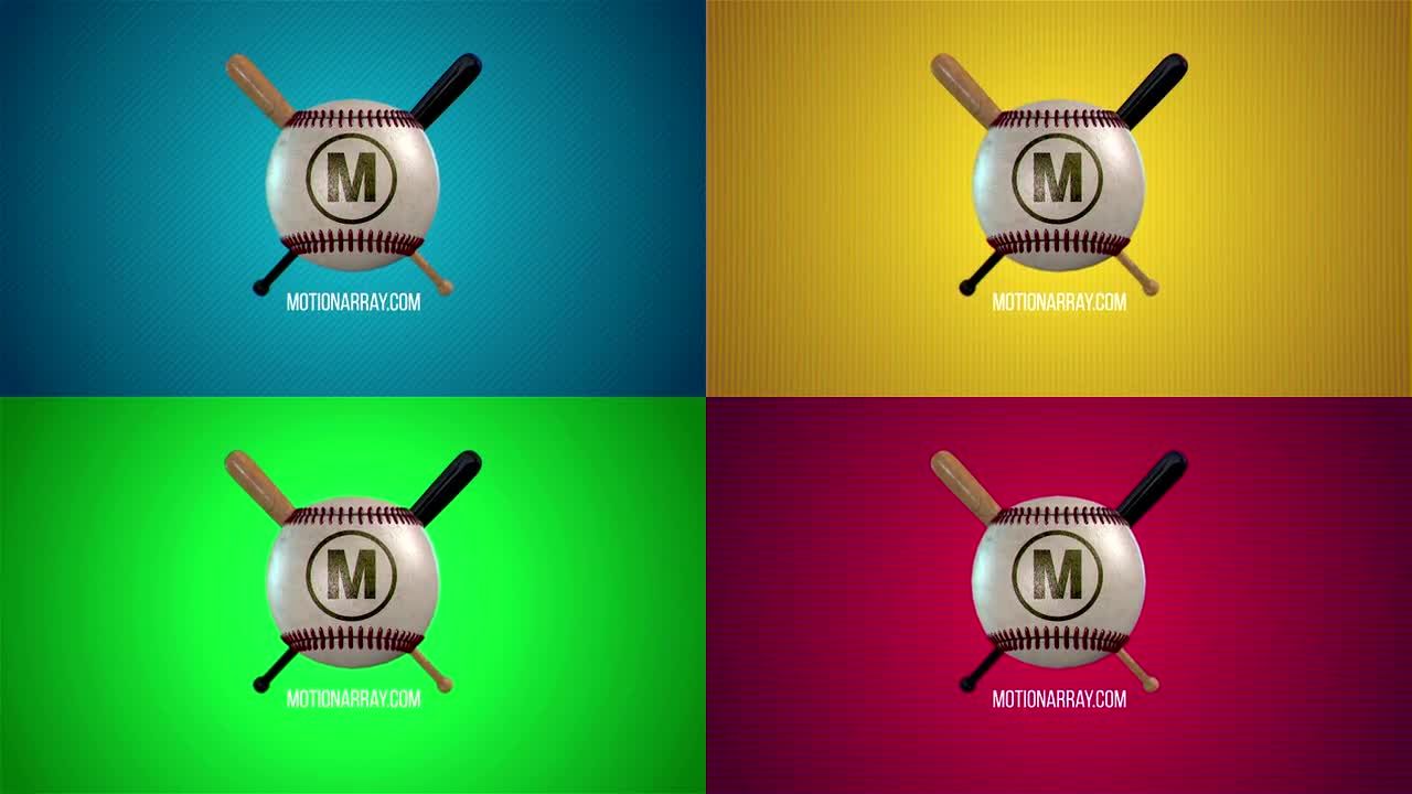 体育标志棒球素材库精选AE模板