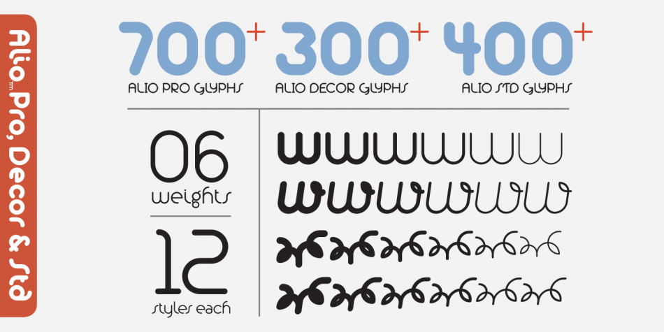 Alio Pro Font Family插图2