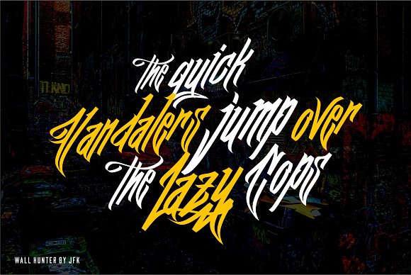 Wall Hunter (Graffiti Tag Fonts)插图4