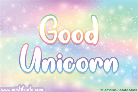 Good Unicorn font素材之家精选英文字体