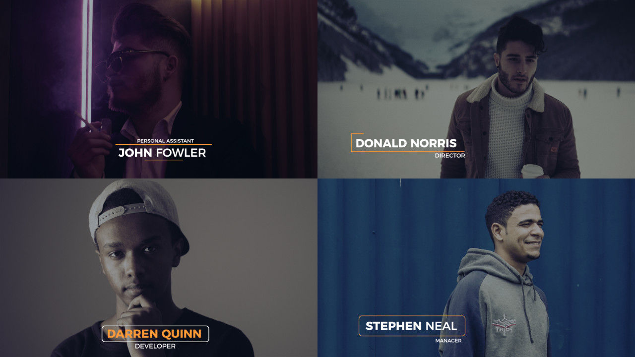 12个干净简洁创意动画下三分之一标题素材库推荐PR模板