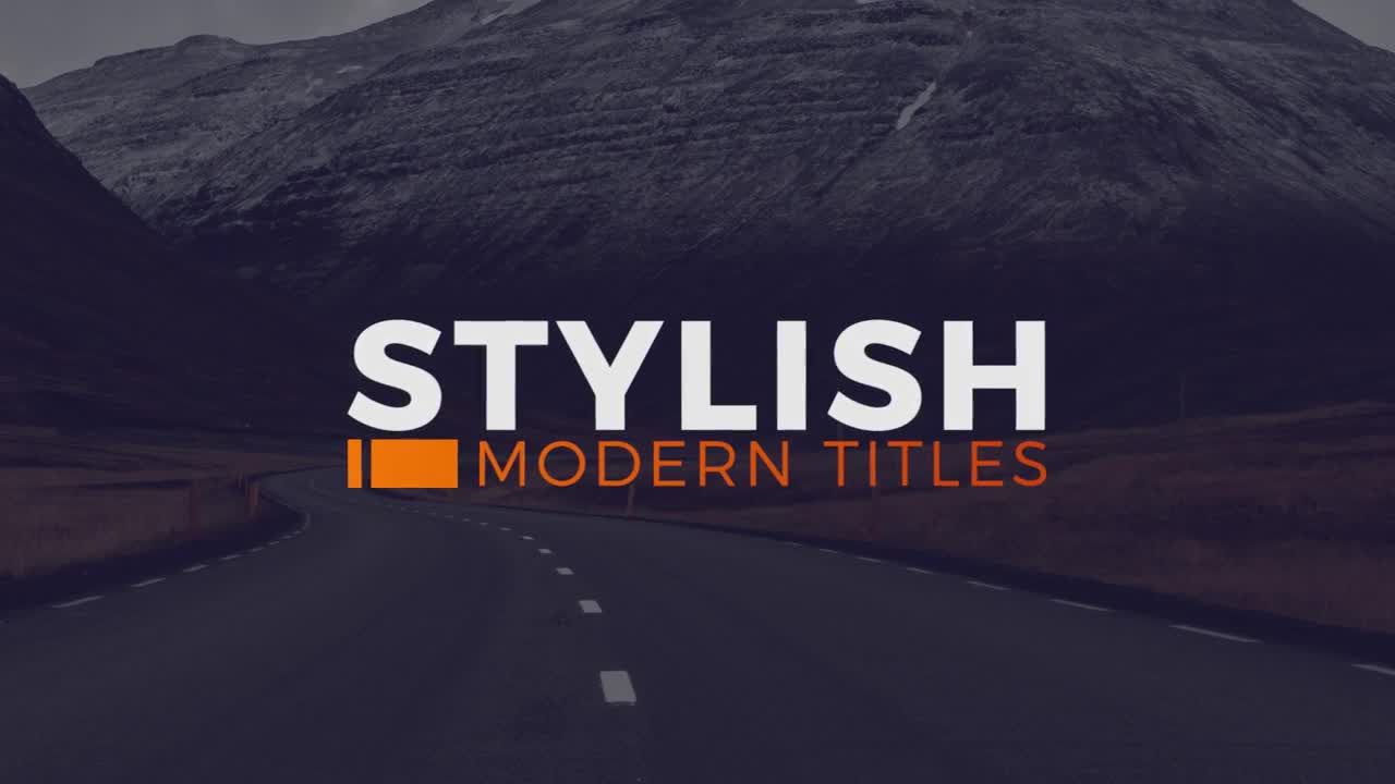 12个专业动画全屏时尚现代标题素材库推荐PR模板