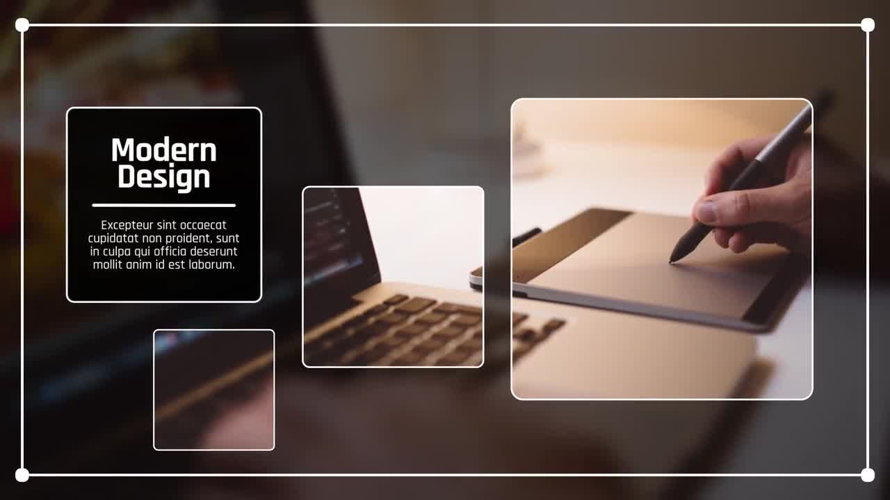 简洁动态动画弹跳方块开场素材库精选AE模板