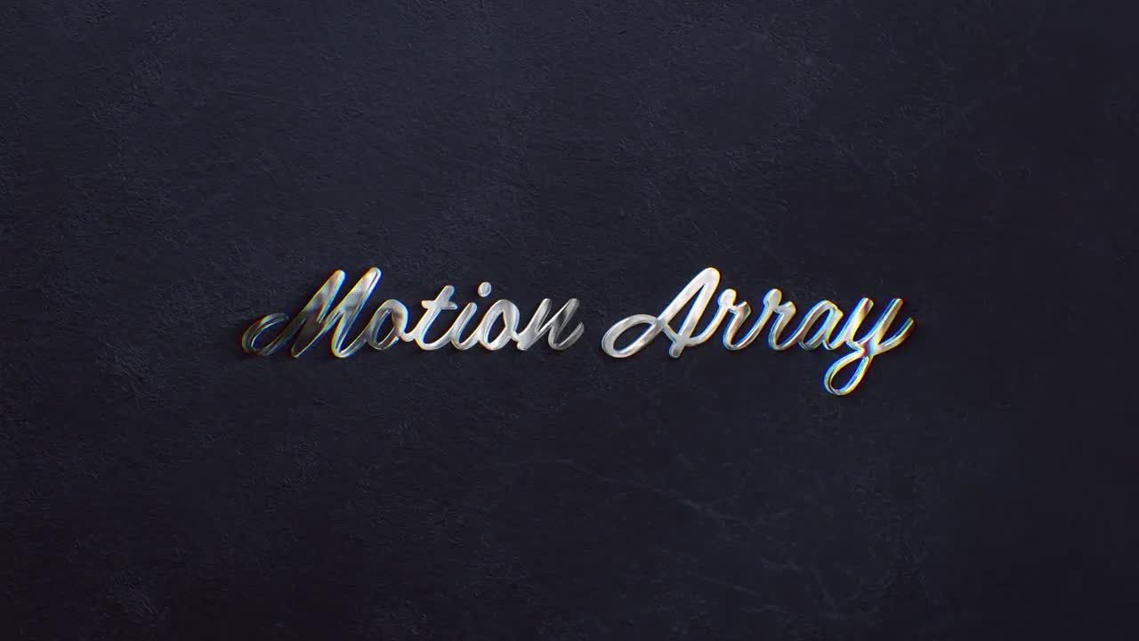 优雅的银色徽标素材库精选AE模板