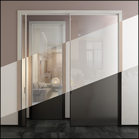磨砂玻璃移门素材之家精选3D模型