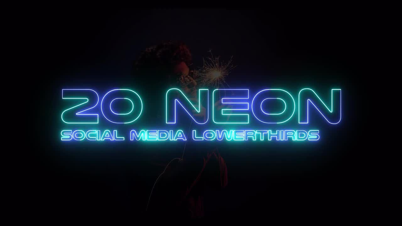 下三分之一简洁字幕条动画素材库精选AE模板