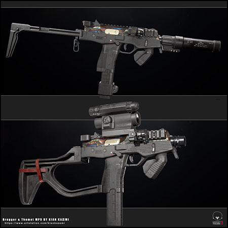 Brugger & Thomet MP9冲锋枪素材之家精选3D模型