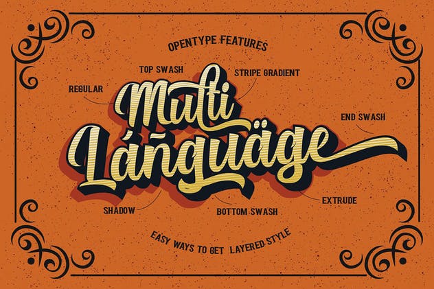 复古分层英文衬线字体 Authentic Layered Fonts插图(11)