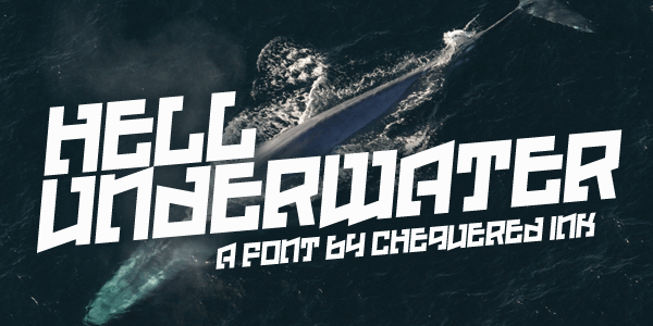 Hell Underwater font插图