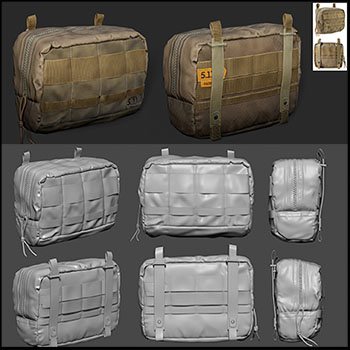战术袋素材之家精选3D模型