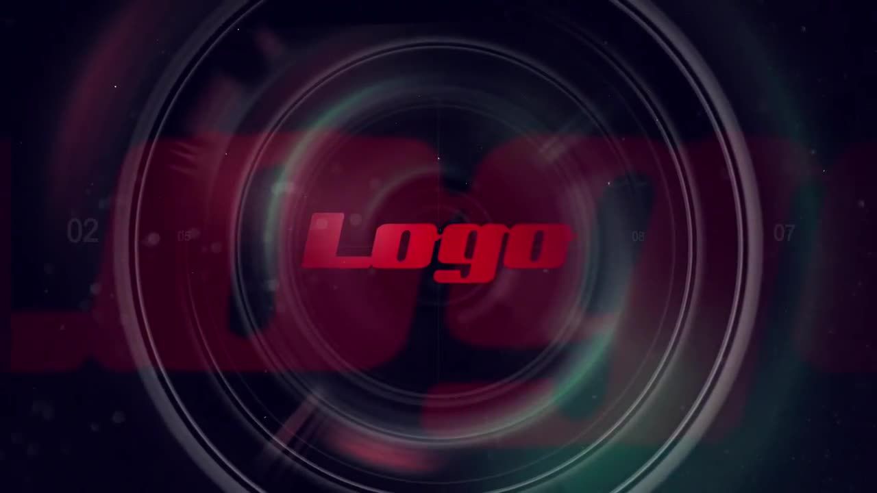 精美动画设计的镜头徽标显示素材库精选AE模板