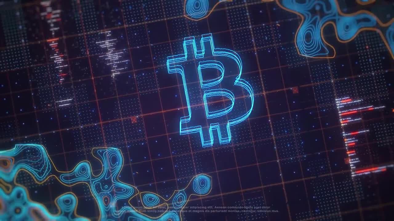 动态背景上的数字标识展示素材库精选pr模板