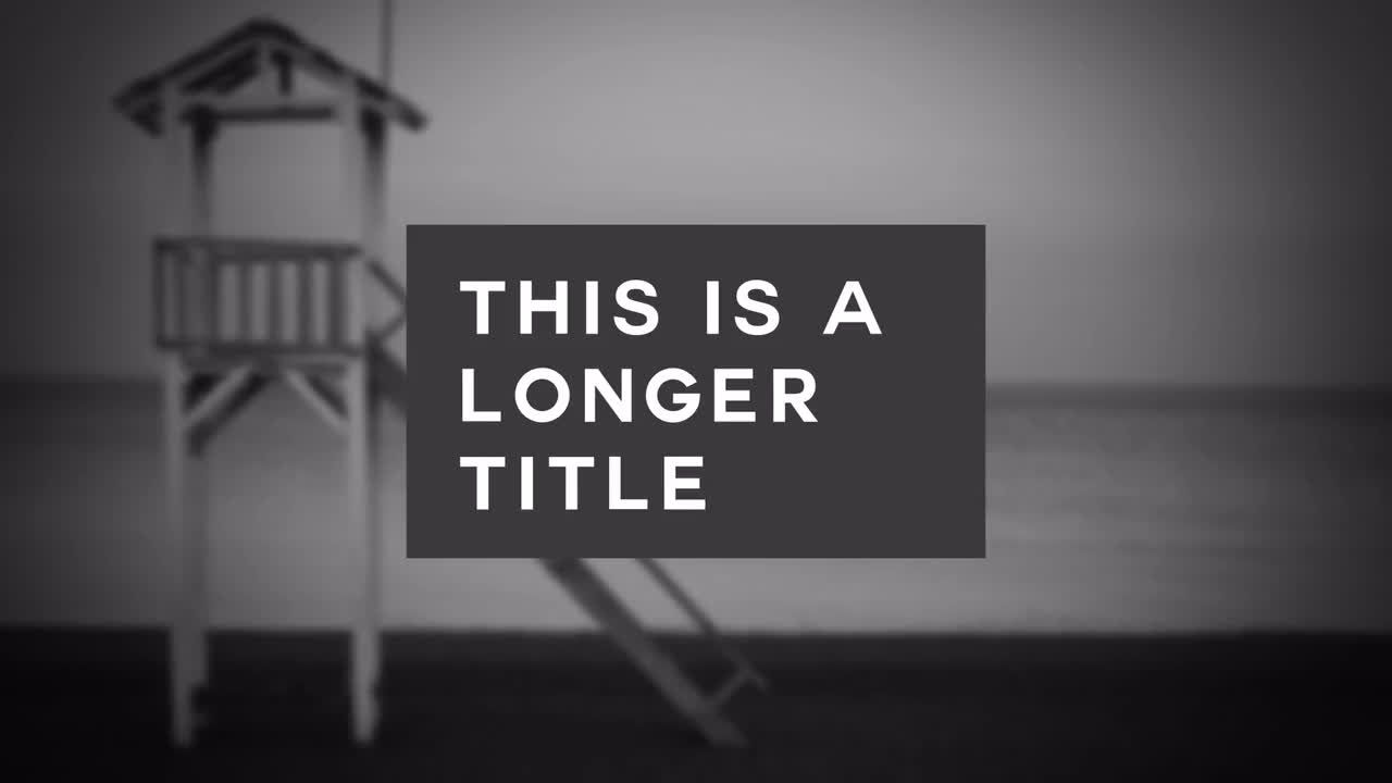 6个优雅的广告动画标题素材库精选AE模板