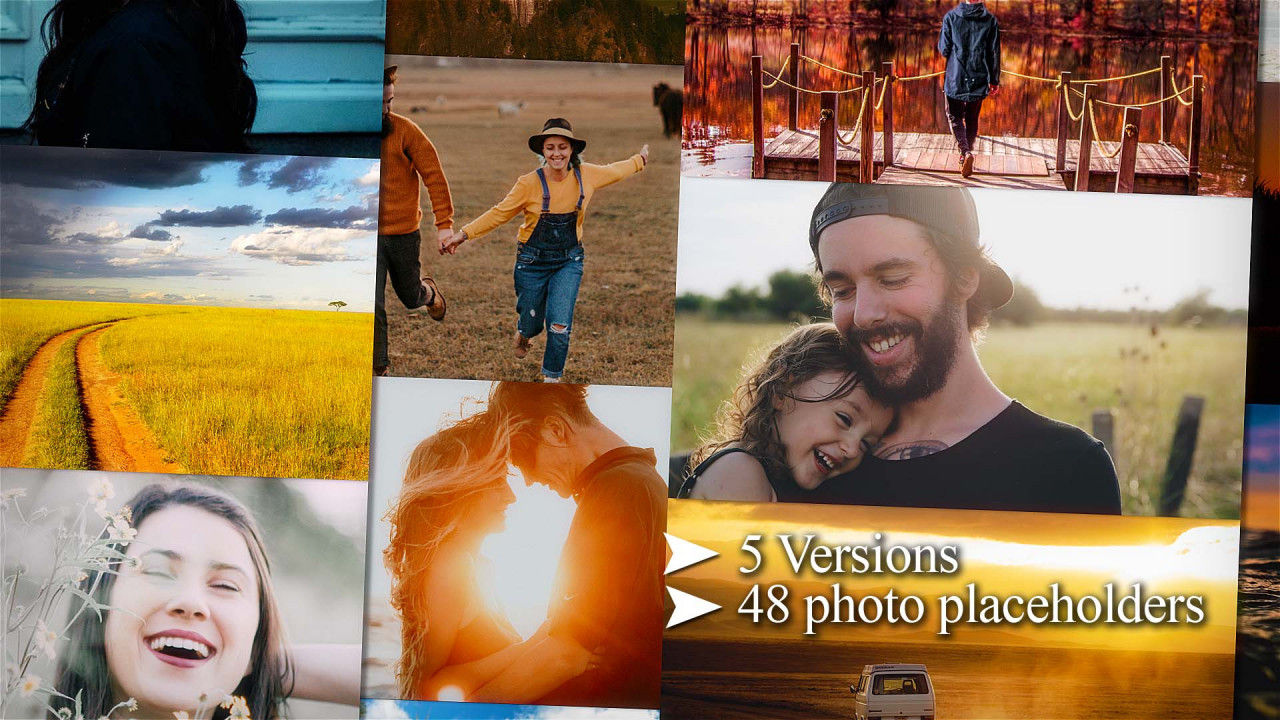 动画多照片徽标素材库精选AE模板