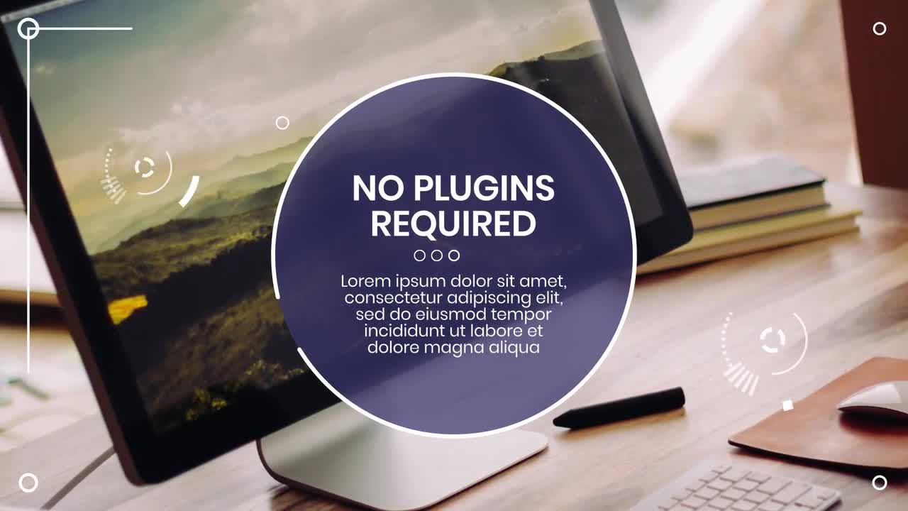 时尚设计的平滑过渡的现代办公文本动画素材库精选AE模板