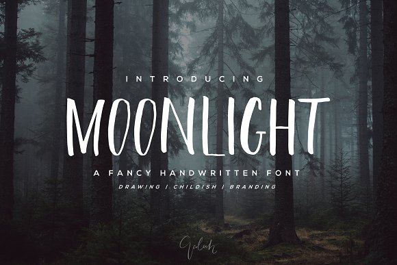 Moonlight Brush Font素材之家精选英文字体