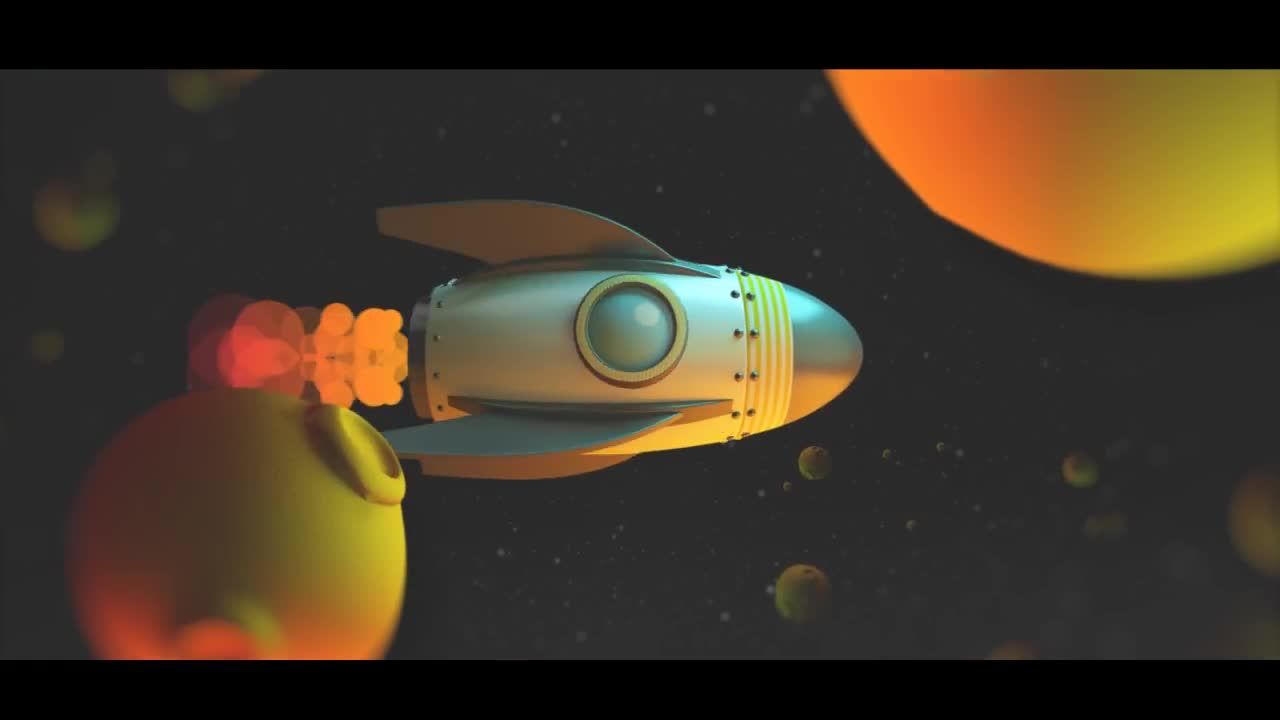 卡通火箭logo动画素材库精选AE模板