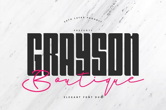 Grayson Boutique – Font Duo素材之家精选英文字体