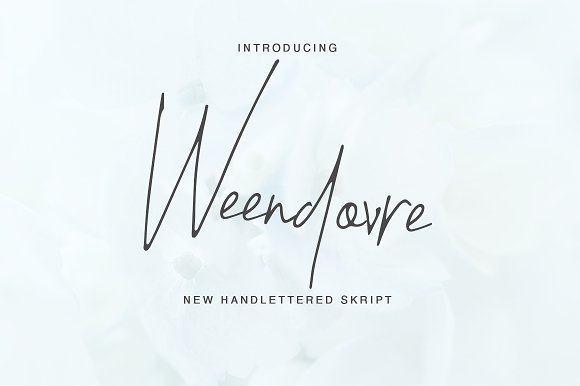 Weendovre Font素材之家精选英文字体