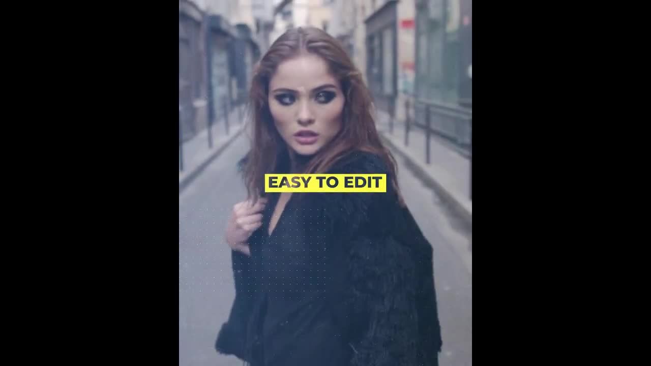 时尚清新的pr竖版促销动态模板