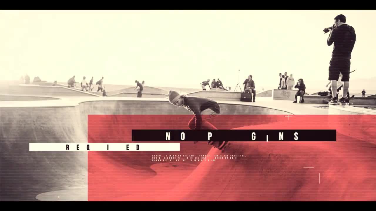 极限运动和时尚照片展示素材库精选AE模板