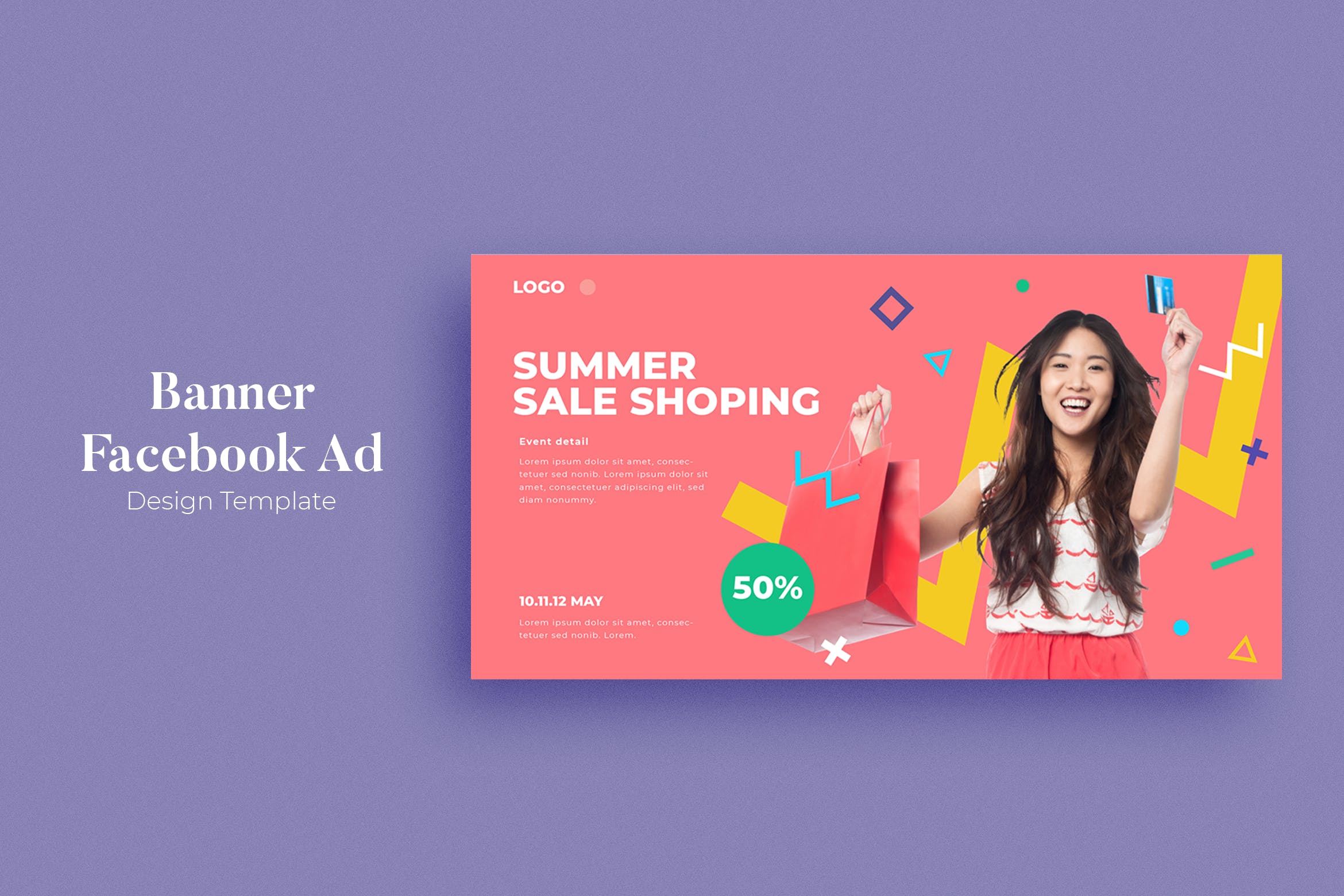 Facebook主页巨幅广告Banner图设计模板v7 SRTP – Facebook Ad.07插图