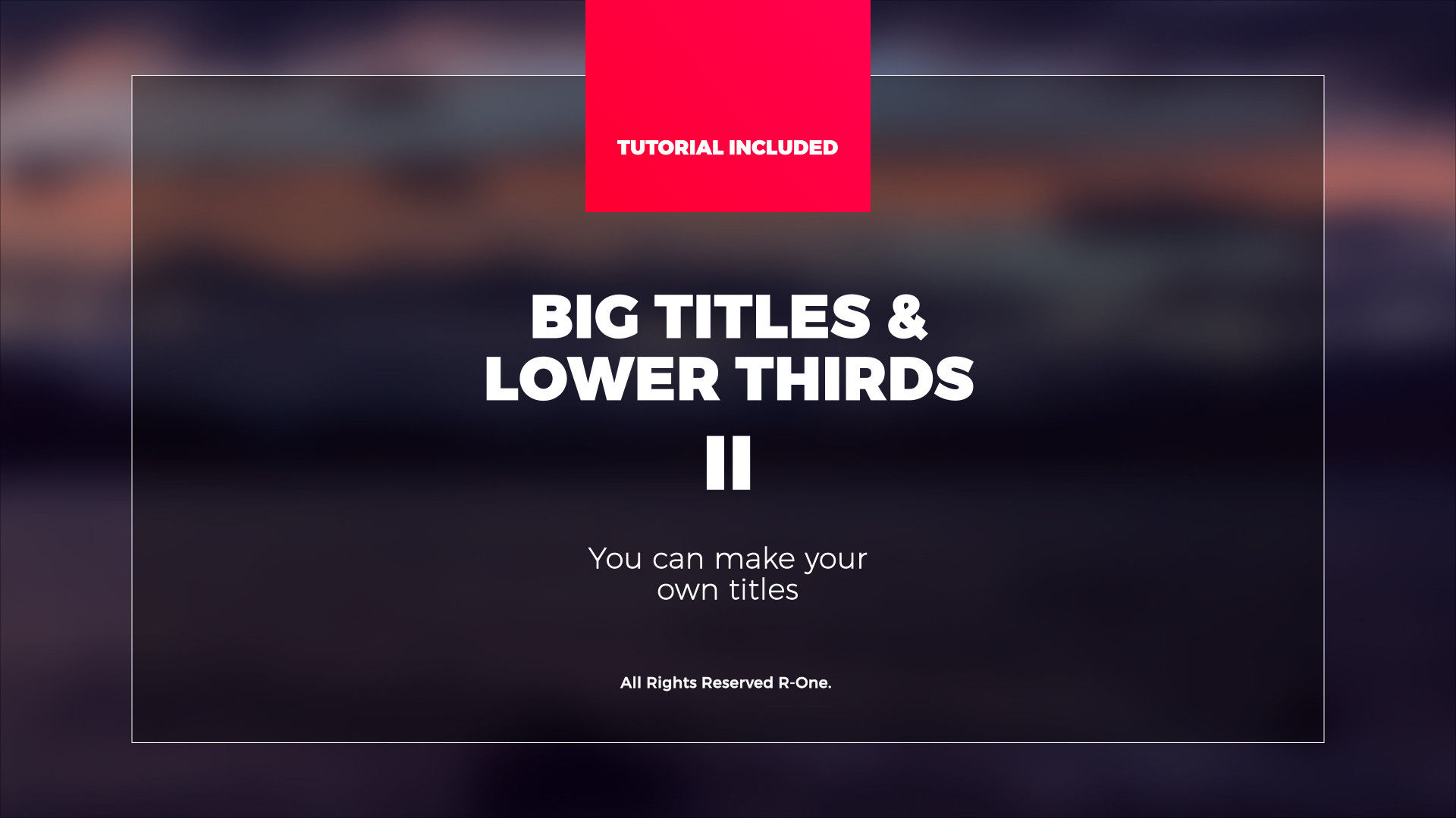 14个专业的记录片全屏标题动画素材库精选AE模板