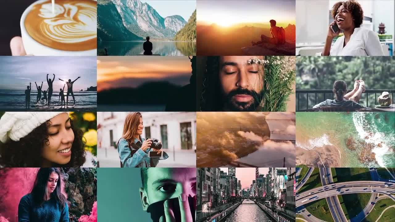 极简流畅动态动画徽标素材库推荐PR模板