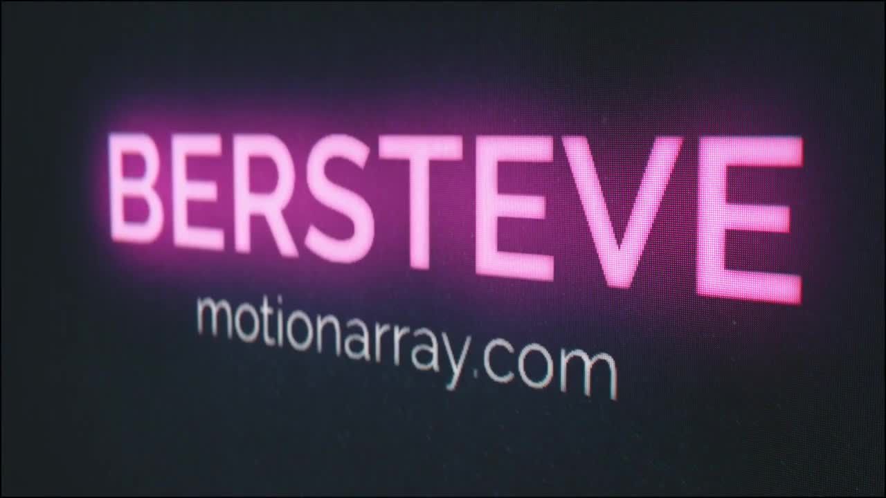 屏幕像素标志展示素材库精选AE模板