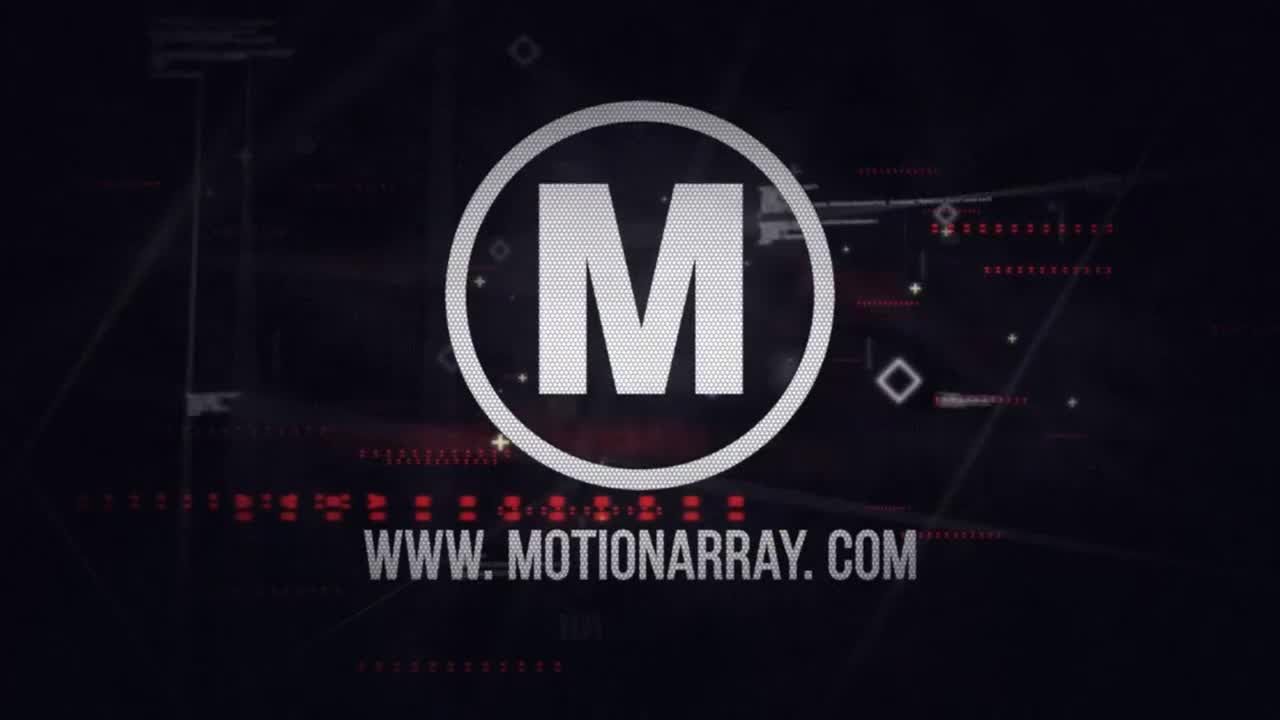 超现代毛刺图标简介素材库精选AE模板