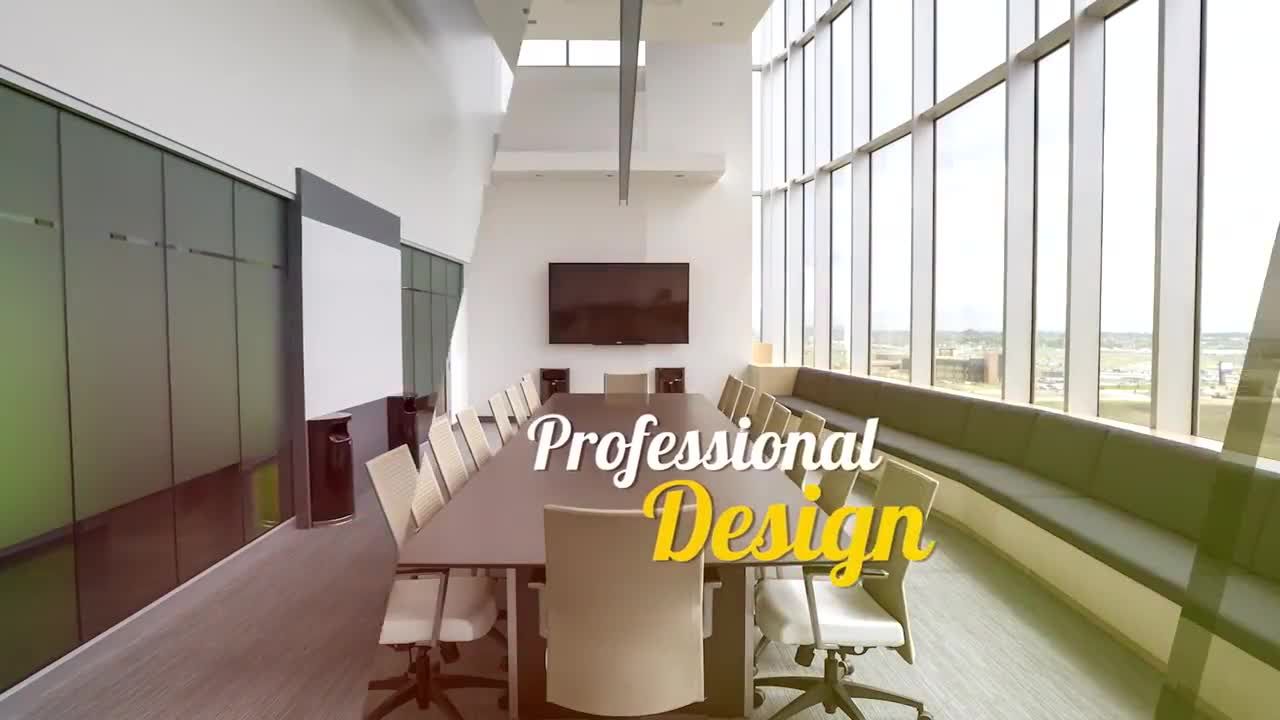 具有视差效果和平滑过渡的Pr幻灯片模板