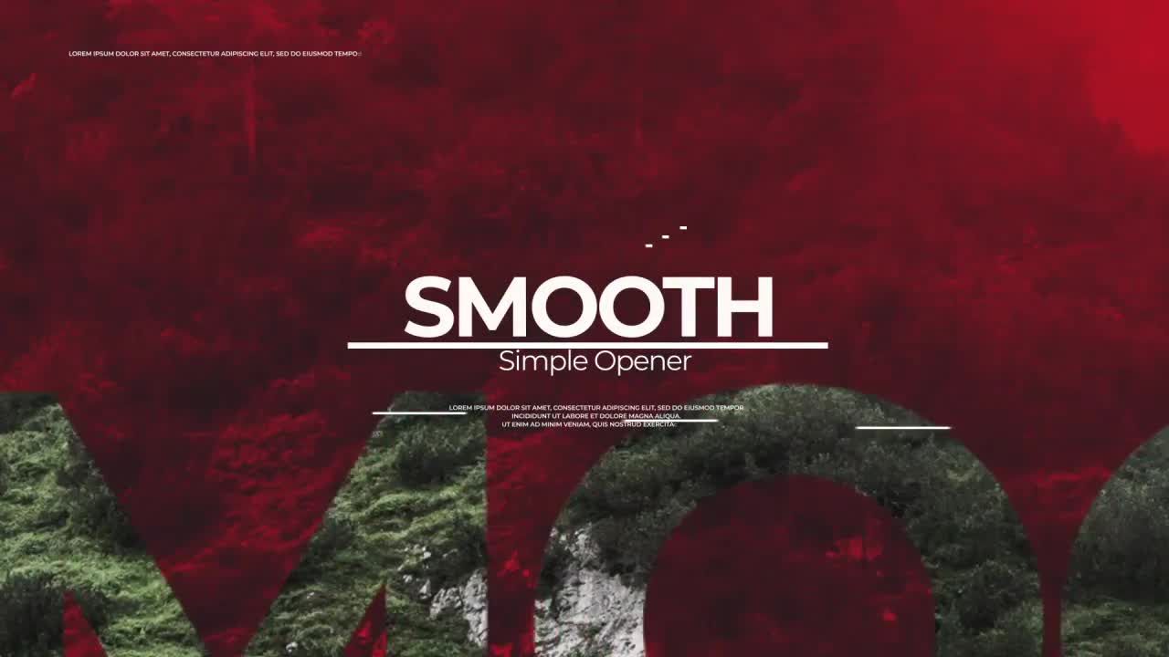 简单平滑过渡动画素材库精选AE模板